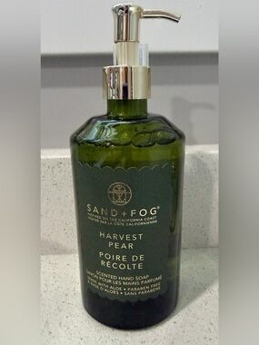 ✨New✨Sand + Fog: Harvest Pear Scented Hand Soap (464 mL glass bottle)